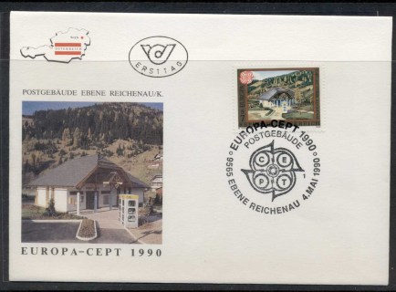 Austria-1990-Europa-Post-Offices-FDC