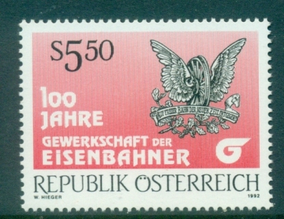 Austria-1992-Railway-Workers-Union-MUH