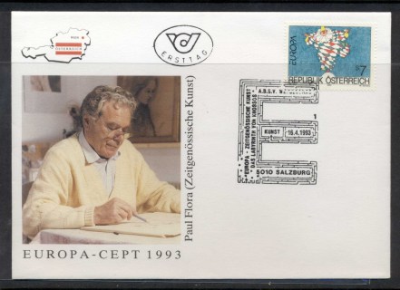 Austria-1993-Europa-Modern-Art-FDC