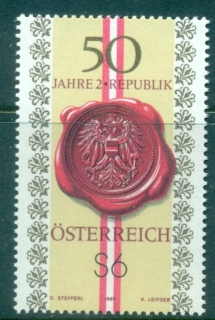 Austria-1995-Second-republic-50th-Anniversary-MUH