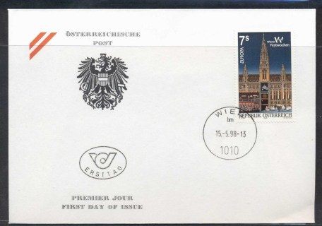 Austria-1998-Europa-Holidays-Festivals-FDC