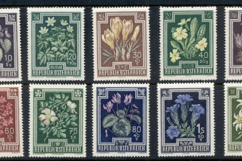 Austria-1948-Flowers-MUH