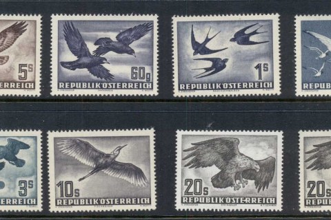 Austria-1950-53-Air-Mail-Birds
