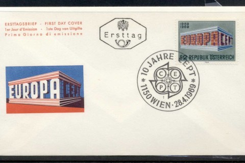 Austria-1969-Europa-Building-FDC