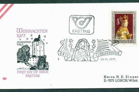 Austria-1977-Xmas-FDC-lot32242