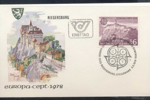 Austria-1978-Europa-Architecture-FDC