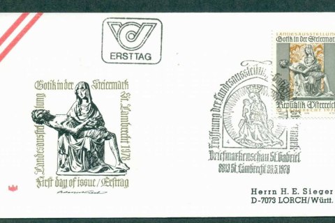 Austria-1978-Gothic-Art-Exhibition-FDC-lot32254