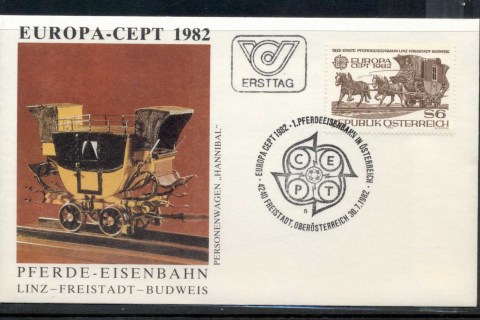 Austria-1982-Europa-History-FDC