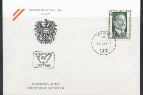 Austria-1983-Europa-Human-Genius-FDC