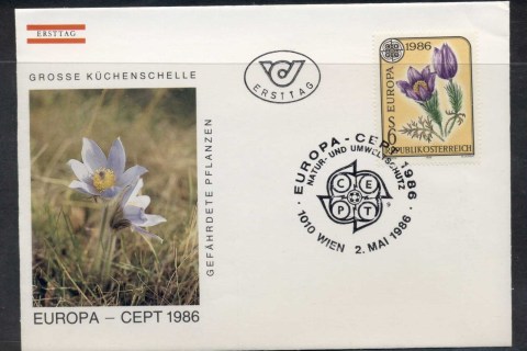 Austria-1986-Europa-Environment-FDC