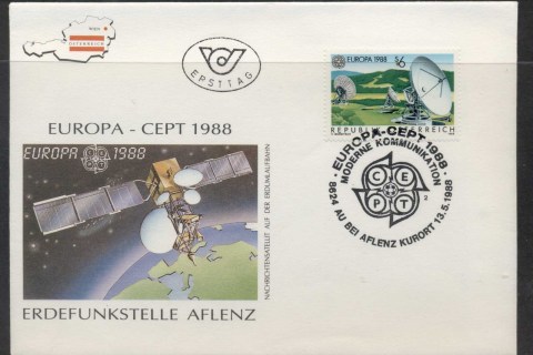 Austria-1988-Europa-Transport-Communication-FDC