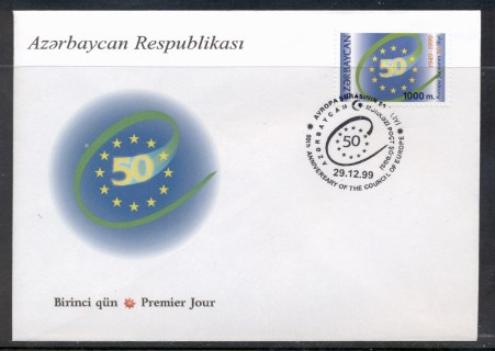 Azerbaijan-1999-Council-of-Europe-FDC