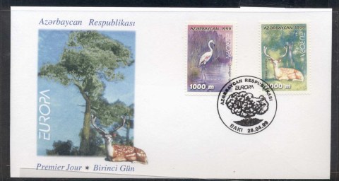 Azerbaijan-1999-Europa-Nature-Parks-FDC