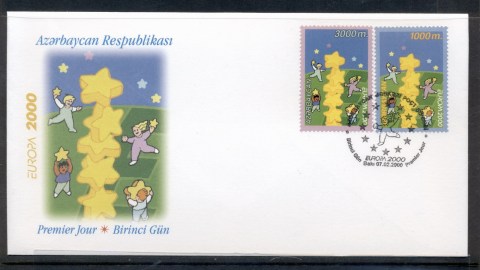 Azerbaijan-2000-Europa-Field-of-Stars-FDC