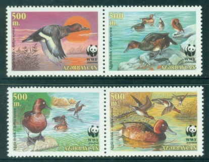 Azerbaijan-2000-WWF-Birds-The-Ferruginous-Duck-MS-MUH_1