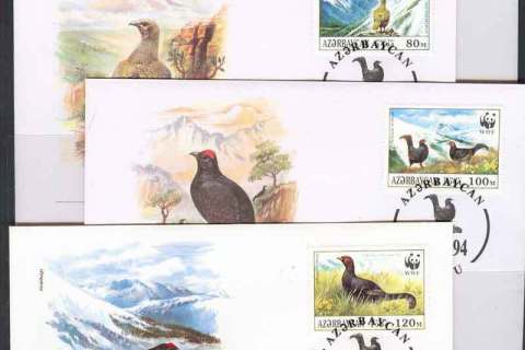 Azerbaijan 1994 WWF Black Grouse