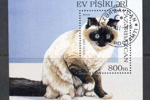 Azerbaijan-1995-Domestic-Cats-MS-CTO