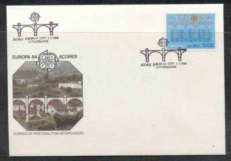 Azores-1984-Europa-Bridge-FDC