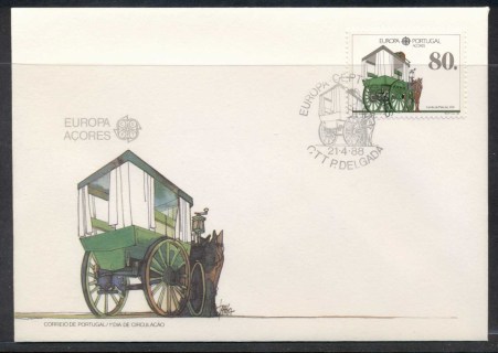 Azores-1988-Europa-Transport-Communication-FDC