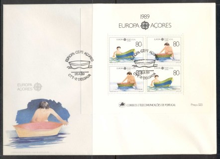 Azores-1989-Europa-Childrens-Play-XLMS-FDC