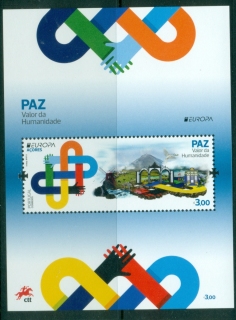 Azores-2023-EUROPA-Stamps-Peace-The-Highest-Value-of-Humanity-MS-MUH
