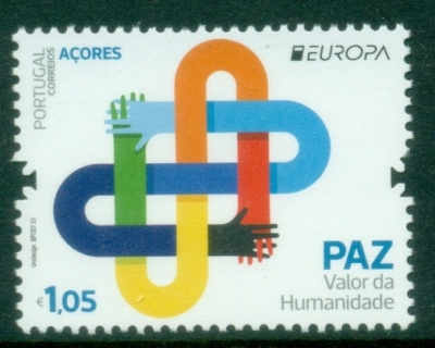 Azores-2023-EUROPA-Stamps-Peace-The-Highest-Value-of-Humanity-MUH