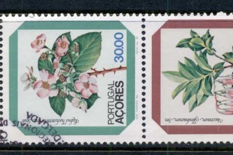 Azores-1983-Flowers-booklet-pane-FU