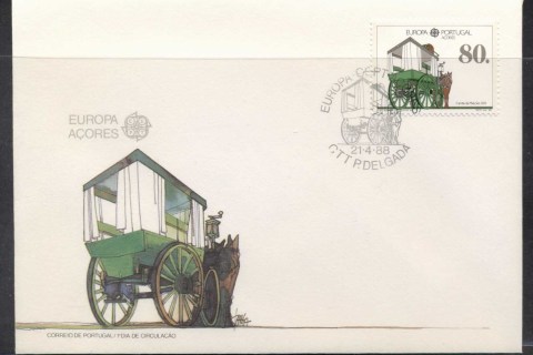 Azores-1988-Europa-Transport-Communication-FDC