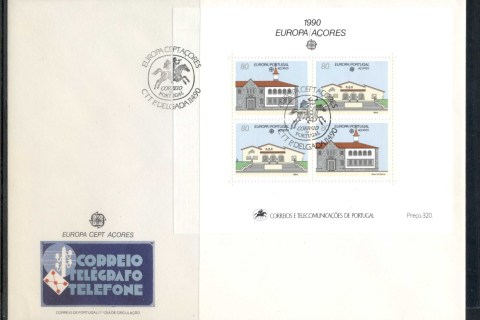 Azores-1990-Europa-Post-Offices-XLMS-FDC