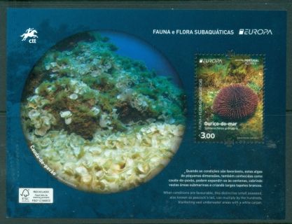 Azores-2024-EUROPA-Stamps-Underwater-Flora-and-Fauna-MS-MUH