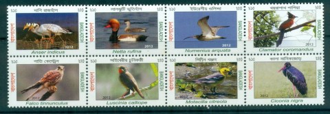 Bangladesh-2012-Migratory-Birds-of-Bangladesh-Blk8-MUH-lot82975