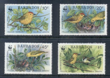 Barbados 1991 WWF Yellow warbler, bird