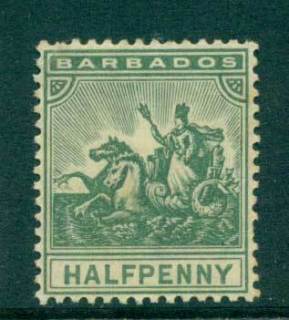 Barbados-1896-1-jpg-2d-green-MH-lot55024