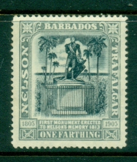 Barbados-1906-Nelson-Centenary-0-25d-MLH