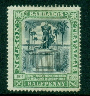 Barbados-1906-Nelson-centenary