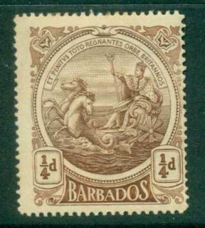 Barbados-1916-18-1-4d-Seal-of-the-Colony-tones-MLH-lot55031