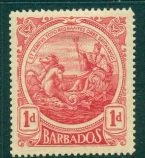 Barbados-1916-18-1d-Seal-of-the-Colony-tones-MLH-lot55033