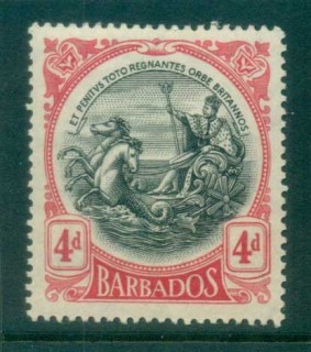 Barbados-1918-Seal-of-the-Colony-4d-MLH-lot79265