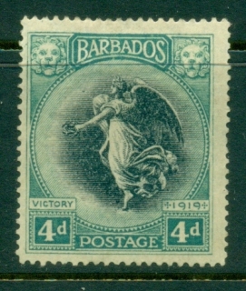 Barbados-1920-Victory-Issue-4d-tones-MLH