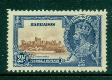 Barbados-1935-KGV-Silver-Jubilee-2-5d-MLH