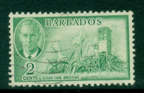 Barbados-1950-KGVI-Pictorial-2c-FU