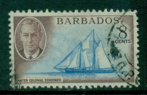 Barbados-1950-KGVI-Pictorial-8c-FU_1