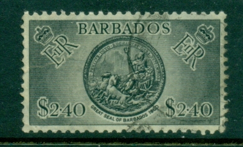 Barbados-1953-57-QEII-Pictorial-2-40-FU