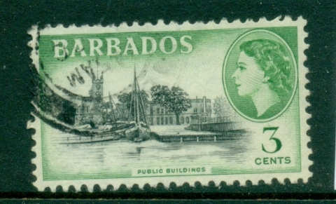 Barbados-1953-57-QEII-Pictorial-3c-FU