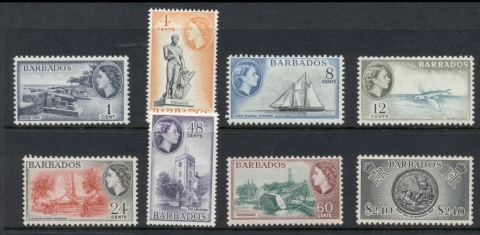 Barbados-1964-65-QEII-Pictorials