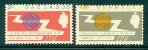 Barbados-1965-ITU-Centenary-MLH-lot55055