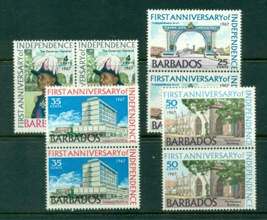 Barbados-1967-Independence-1st-Anniversary-Pr-MUH