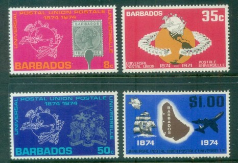 Barbados-1974-UPU-Centenary-MLH-lot80786