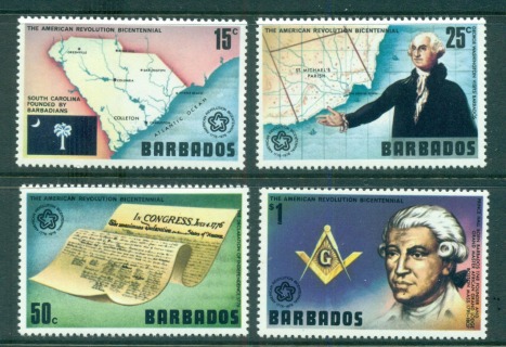 Barbados-1976-USA-Bicentennial-MUH-lot55074