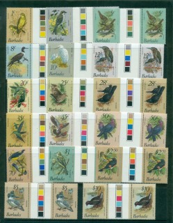 Barbados-1979-81-Bird-Definitives-Gutter-pairs-MUH-lot55086